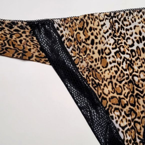 Sexy lingerie,set of bra&underwear leopard size L Never Used - Picture 2 of 6